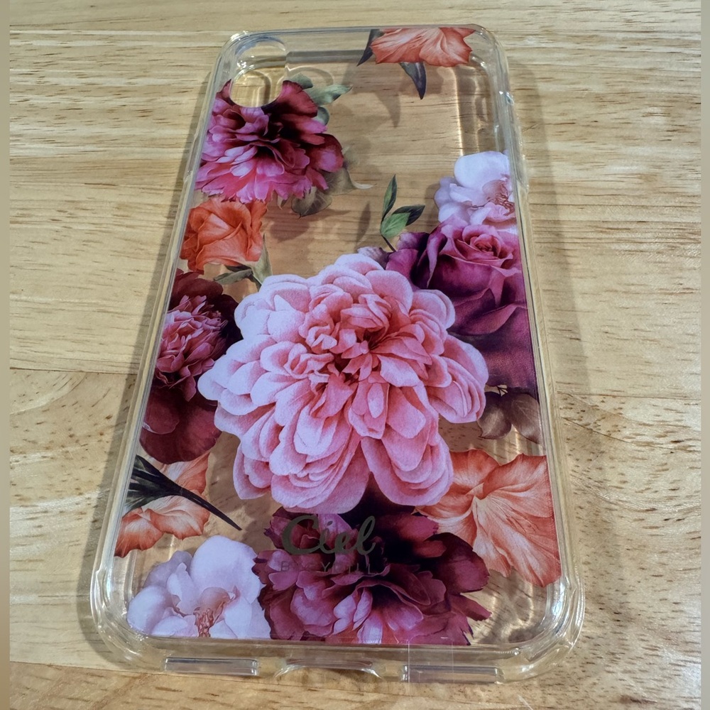 Brand New Cecile Clear Rose Floral IPhone XS/X Case
